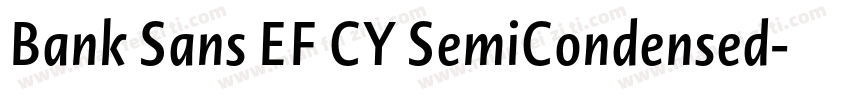 Bank Sans EF CY SemiCondensed字体转换
